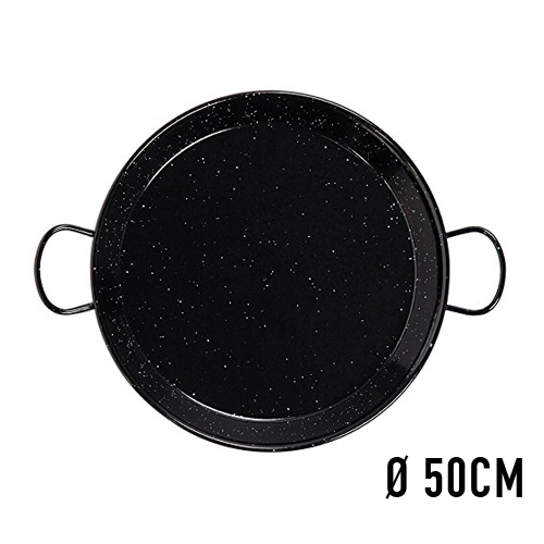 PAELLERA 50CM ACERO ESMALTADO 13 RACIONE