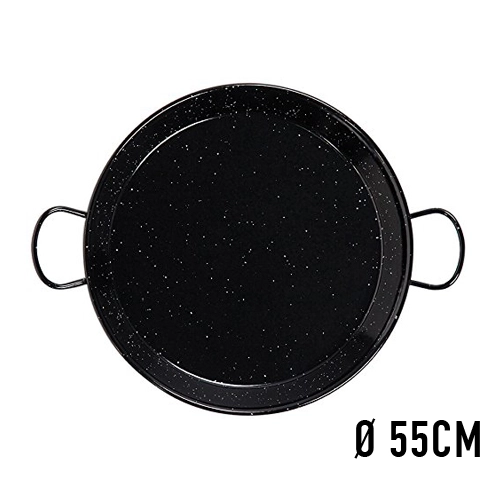 PAELLERA 55CM ACERO ESMALTADO 16 RACIONE