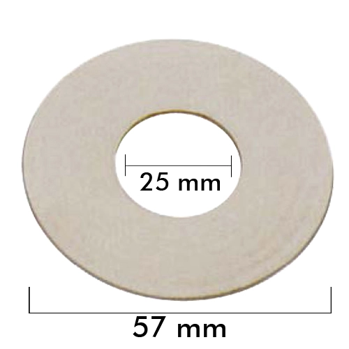 GOMA PLANA BLANCA 3/4"