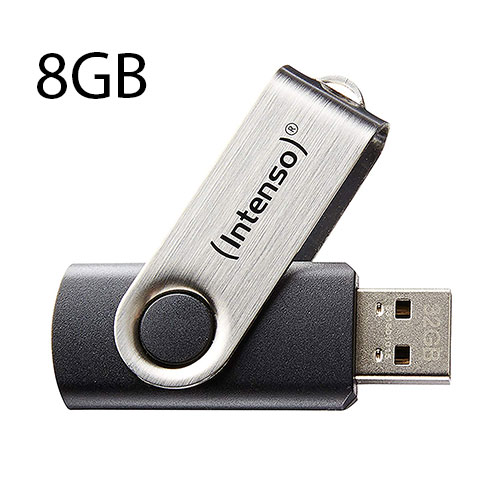 MEMORIA EXTERNA USB 2.0 8GB INTENSO - DS ComponentesDS Componentes