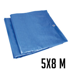 LONA PROTECCIÓN IMPER. AZUL 5X8M 120GR