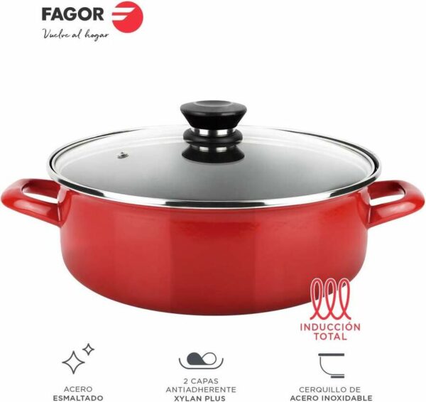 BATERÍA COCINA MAXIMA ROJA 5PIEZAS FAGOR - Image 3