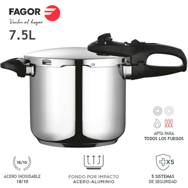 OLLA PRESIÓN SUPER RÁPIDA DUO 8L FAGOR - Image 6