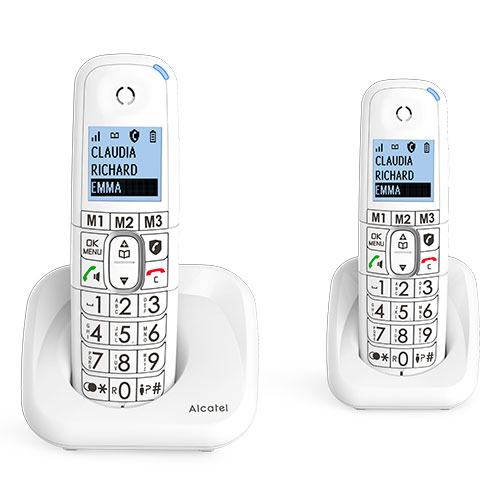 TELEFONO INALAMBRICO BLANCO DUO ALCATEL