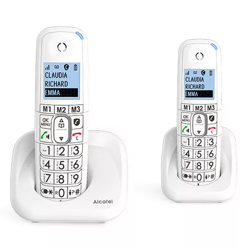 TELEFONO INALAMBRICO BLANCO DUO ALCATEL