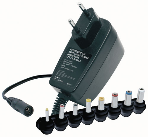 ALIMENTADOR UNIV. 12V 2.000mA 24W