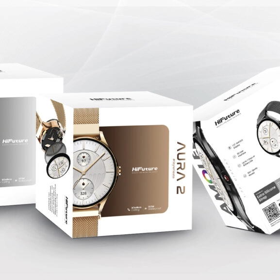 SMART WATCH AURA2 ORO ROSA HIFUTURE - Image 9