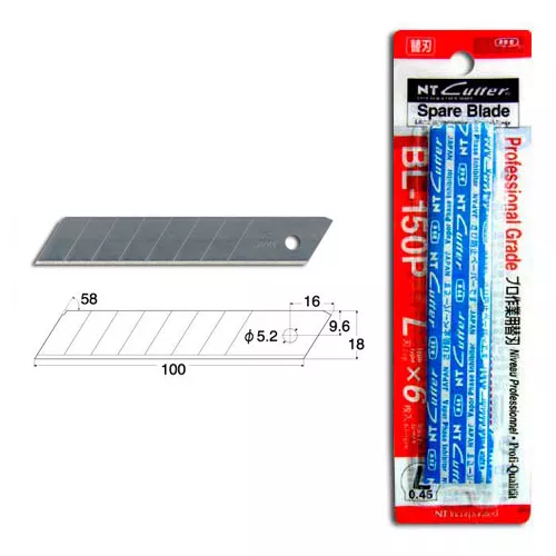 REP.CUCHILLA 18MM NT CUTTER (BLISTER 6)