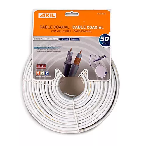 CABLE COAXIAL 19VATC BLANCO 50M ENGEL