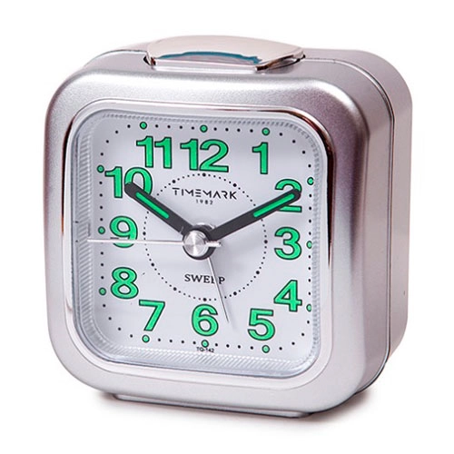 DESPERTADOR ANALÓGICO PLATA TIMEMARK
