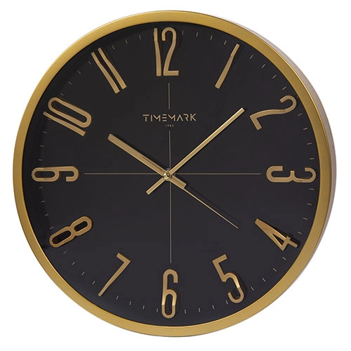 RELOJ DE PARED 34CM. NEGRO TIMEMARK