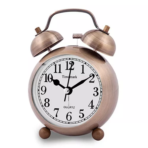 DESPERTADOR METAL CAMPANA BRONCE