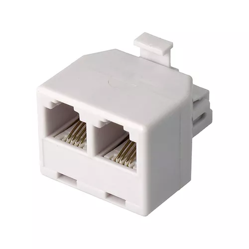 ADAPTADOR RJ11 M A 2XRJ11 HEMBRA BEIGE