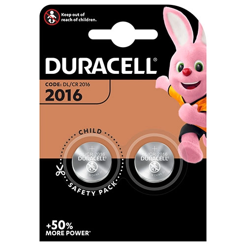PILA LITIO BOTON CR2016 BLISTER 2 UD DUR
