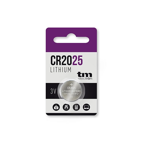 PILA LITIO BOTON 3V BLI. 1UN TM ELECTRON