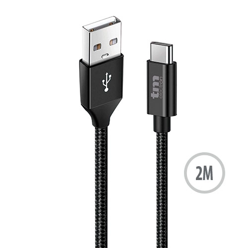 CONEXION USB A TIPO C 2.4A NYLON 2.0M