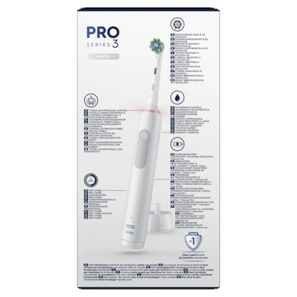 CEPILLO DENTAL PRO 3 3000 BLANCO ORAL B - Image 7