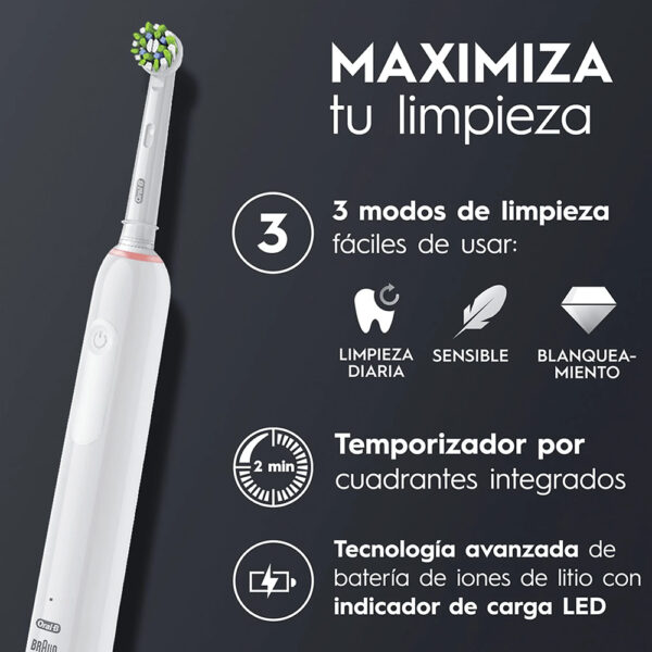 CEPILLO DENTAL PRO 3 BLANCO ORAL B - Image 4
