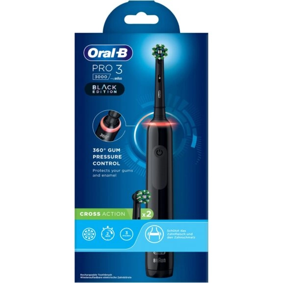 CEPILLO DENTAL PRO 3 3000 NEGRO ORAL B - Image 3