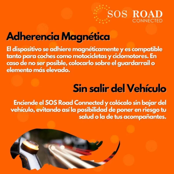 BALIZA EMERGENCIA V16 CONECTADA SOS ROAD - Image 2