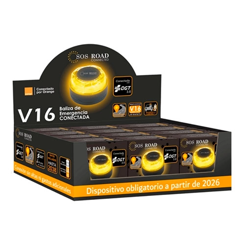 BALIZA EMERGENCIA V16 CONECTADA SOS ROAD