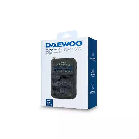 RADIO PORTATIL NEGRA CON ALTAVOZ DAEWOO - Image 7