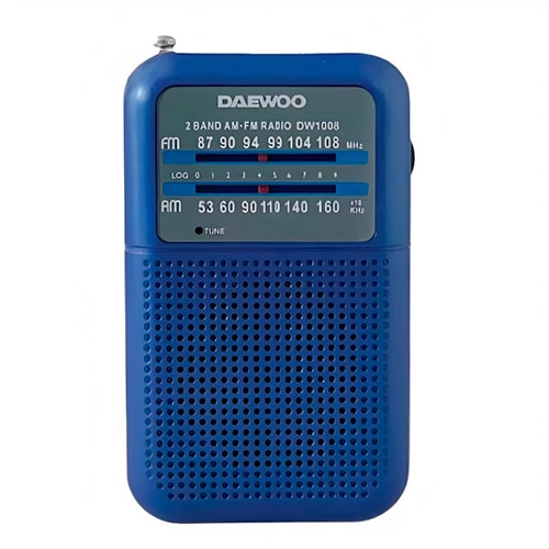 RADIO PORTATIL AZUL CON ALTAVOZ DAEWOO