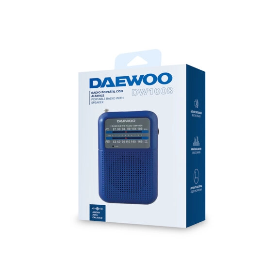 RADIO PORTATIL AZUL CON ALTAVOZ DAEWOO - Image 7