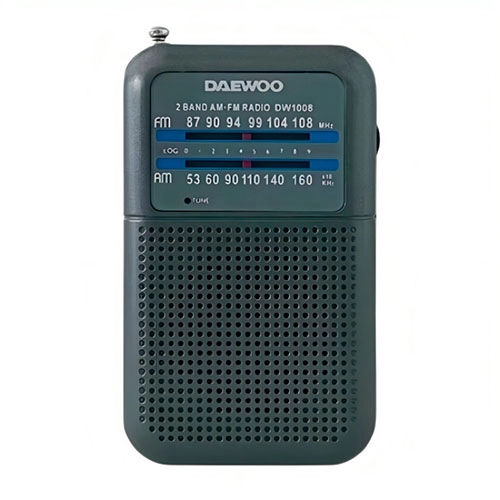 RADIO PORTATIL GRIS CON ALTAVOZ DAEWOO
