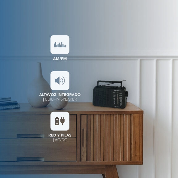 RADIO AM/FM CORRIENTE AC/DC Y PILAS DAE - Image 8