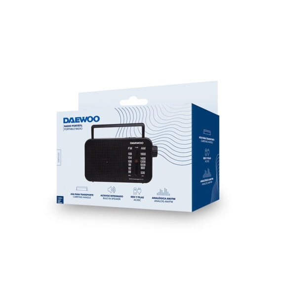 RADIO AM/FM CORRIENTE AC/DC Y PILAS DAE - Image 9