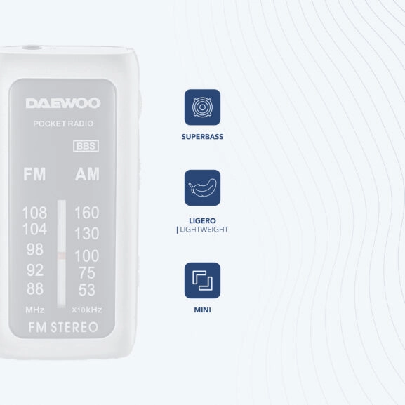 RADIO PORTATIL MINI AURICULAR DAEWOO - Imagen 5