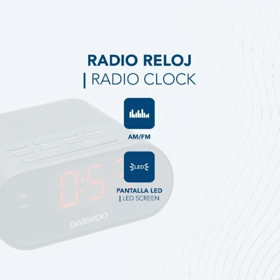 RADIO RELOJ DESPERTADOR AM/FM DAEWOO - Image 6