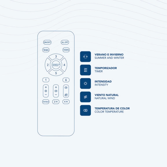 VENTILADOR TECHO 42" ASPAS RETRACTILES - Image 8