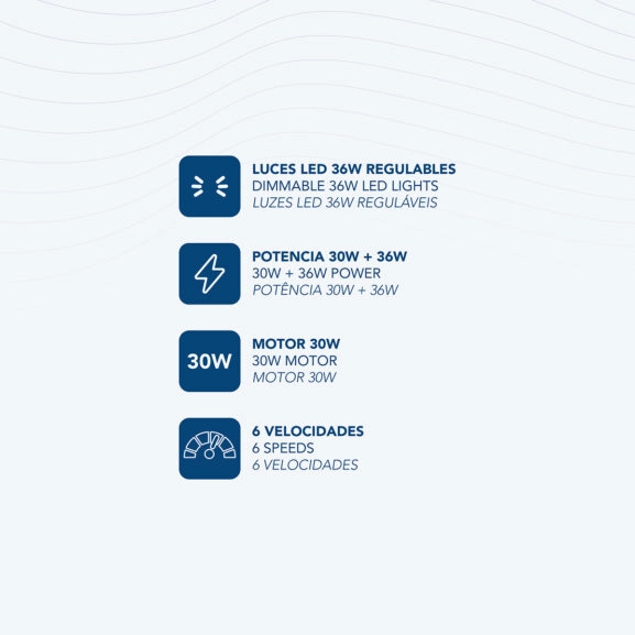 VENTILADOR TECHO 42" ASPAS RETRACTILES - Image 6