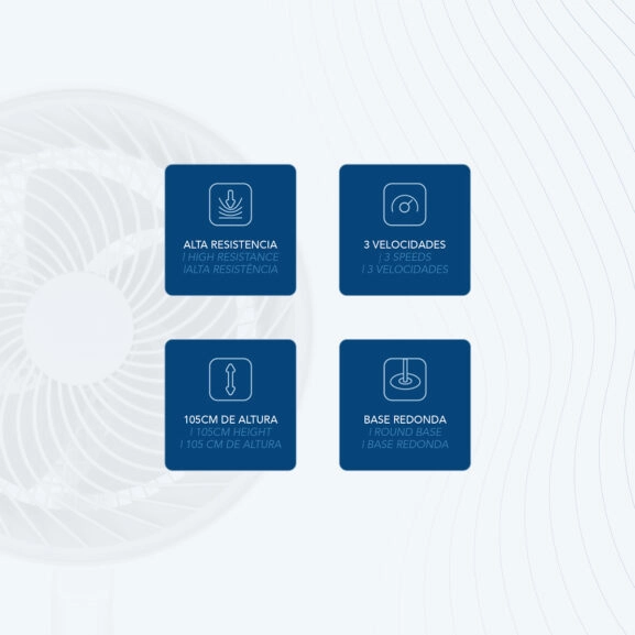 VENTILADOR SUELO ALTA VELOCIDAD 10" DAE - Image 4