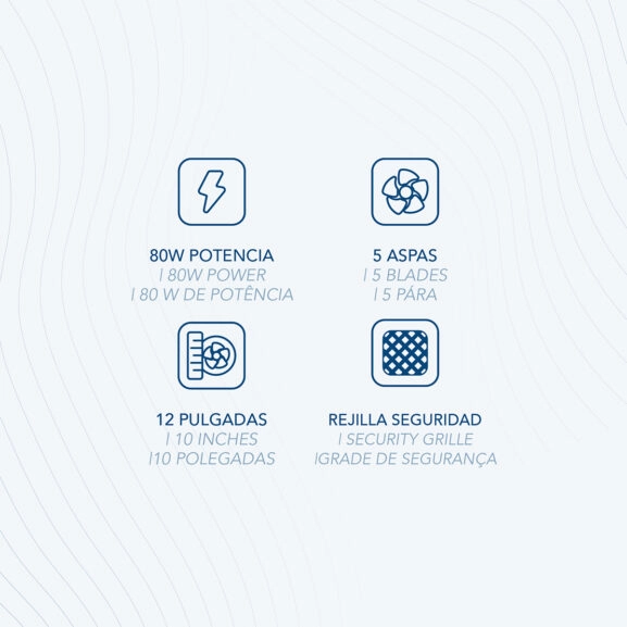 VENTILADOR SUELO ALTA VELOCIDAD 10" DAE - Image 6