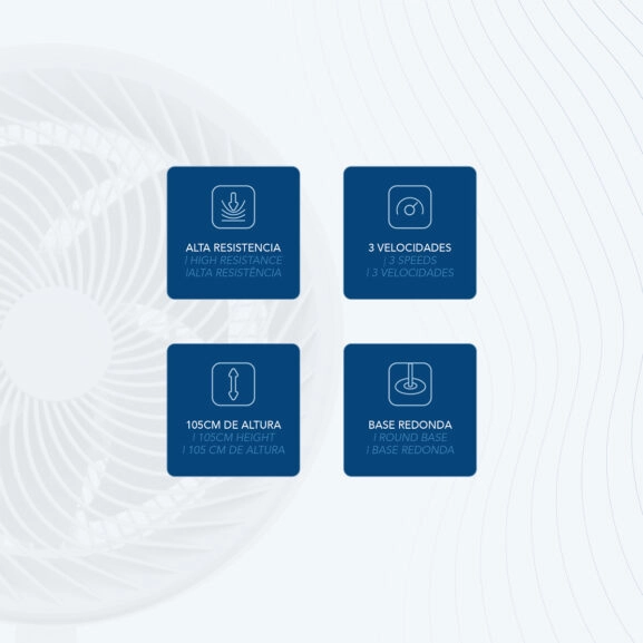 VENTILADOR SUELO ALTA VELOCIDAD 12" DAE - Image 4