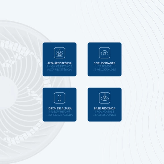 VENTILADOR SUELO ALTA VELOCIDAD 10" DAE - Image 4