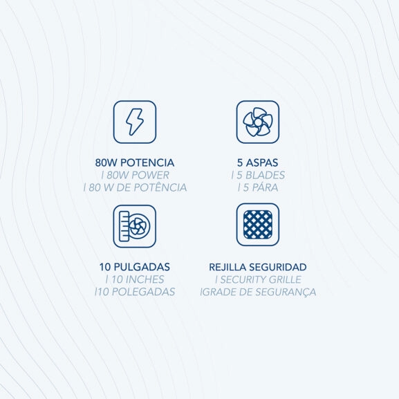 VENTILADOR SUELO ALTA VELOCIDAD 10" DAE - Image 6