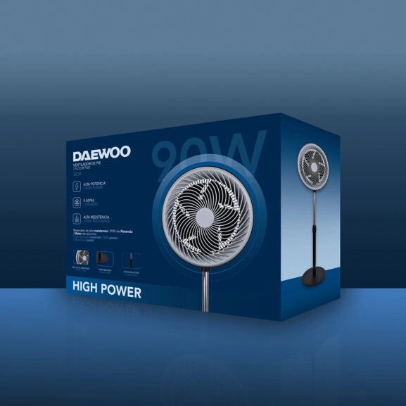 VENTILADOR SUELO ALTA VELOCIDAD 12" DAE - Image 7