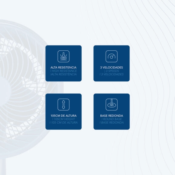 VENTILADOR SUELO ALTA VELOCIDAD 10" DAE - Image 4