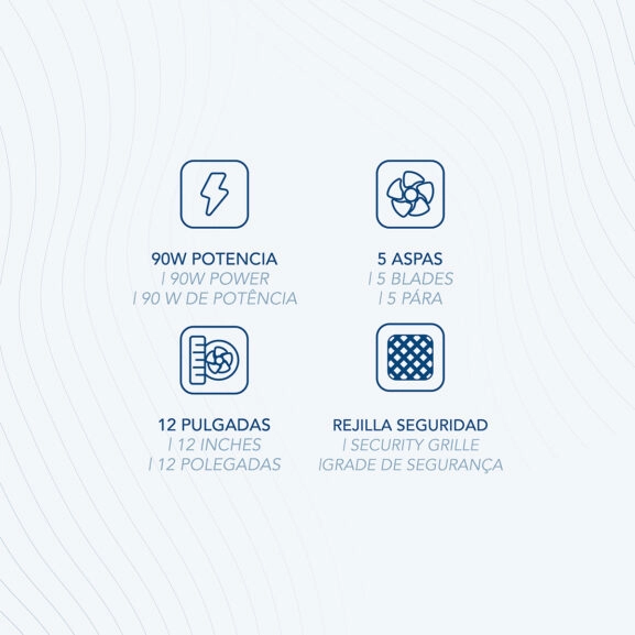 VENTILADOR SUELO ALTA VELOCIDAD 12" DAE - Image 6