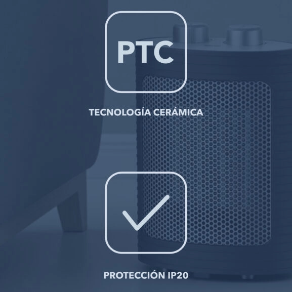 CALEFACTOR CERÁMICO PTC 850/1500W DAEWOO - Imagen 5