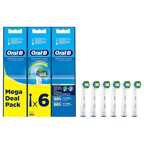 PACK DE 6 RECAMBIOS CEPILLO ORAL B