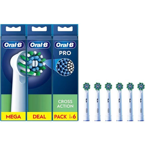 PACK DE 6 CEPILLOS CROSS ACTION ORAL B