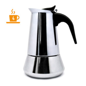 CAFETERA ITALIANA INDUCCION INOX 4 TAZAS
