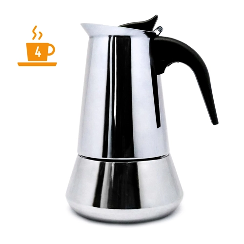 CAFETERA ITALIANA INDUCCION INOX 4 TAZAS