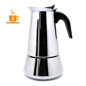CAFETERA ITALIANA INDUCCION INOX 6 TAZAS