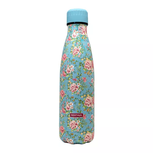 TERMO DOBLE PARED 500ML.FLORES ROSAS